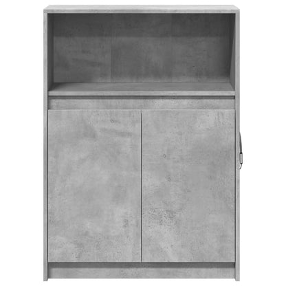 Credenza con LED Grigio Cemento 72x34x100 cm Legno Multistrato - homemem39