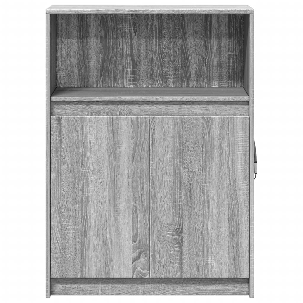 Credenza con LED Grigio Sonoma 72x34x100cm in Legno Multistrato - homemem39