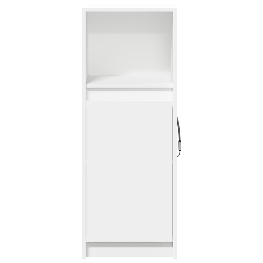 Credenza con LED Bianca 38x34x100 cm in Legno Multistrato - homemem39