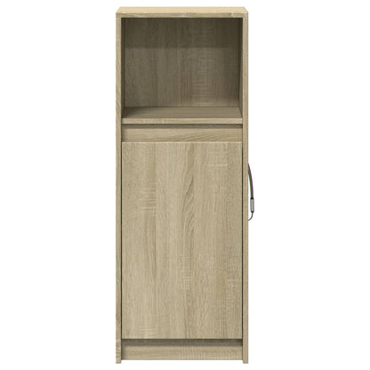 Credenza con LED Rovere Sonoma 38x34x100cm in Legno Multistrato - homemem39