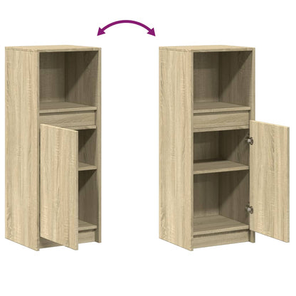 Credenza con LED Rovere Sonoma 38x34x100cm in Legno Multistrato - homemem39