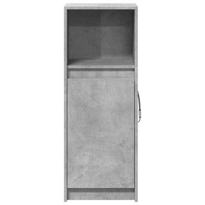 Credenza con LED Grigio Cemento 38x34x100 cm Legno Multistrato