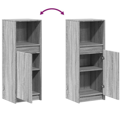 Credenza con LED Grigio Sonoma 38x34x100cm in Legno Multistrato - homemem39