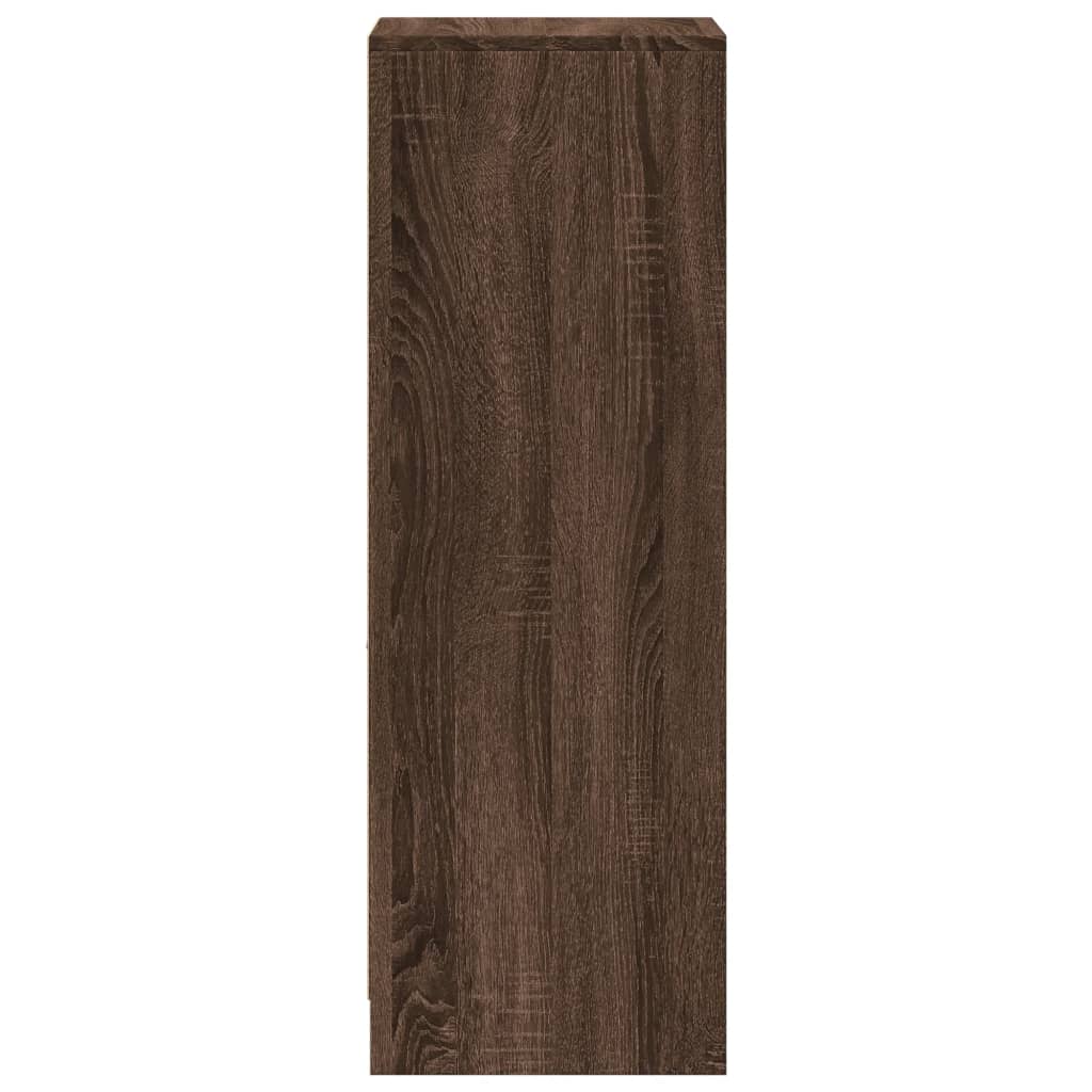 Credenza con LED Rovere Marrone 38x34x100 cm Legno Multistrato - homemem39