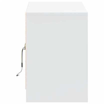 Mobile Porta TV con LED Bianco 100x34x50 cm in Truciolato - homemem39