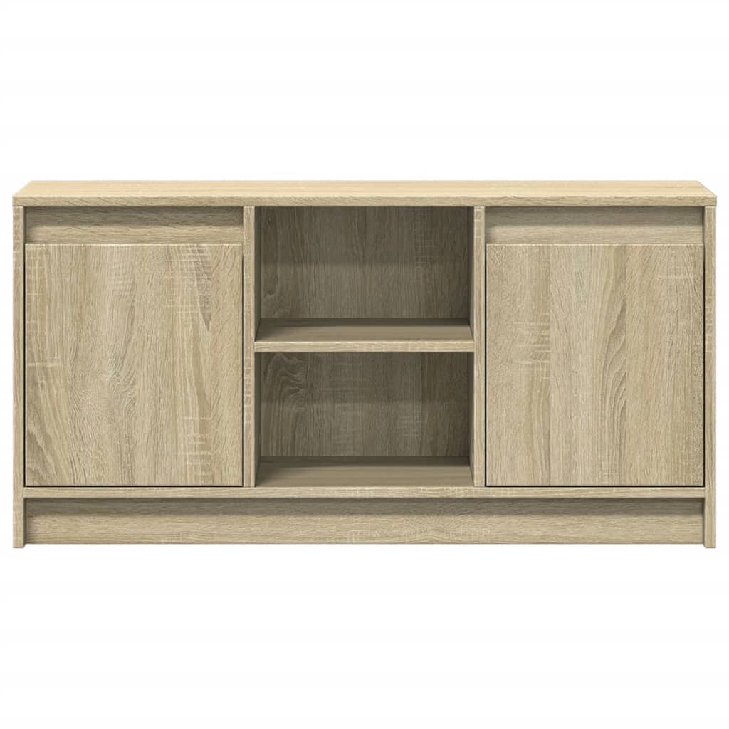 Mobile Porta TV con LED Rovere Sonoma 100x34x50cm in Truciolato | homemem39