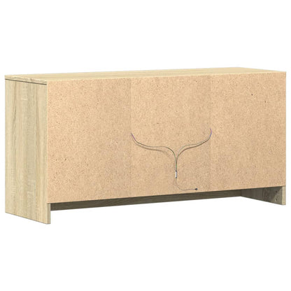 Mobile Porta TV con LED Rovere Sonoma 100x34x50cm in Truciolato | homemem39