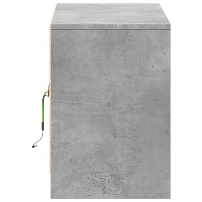 Mobile Porta TV con LED Grigio Cemento 100x34x50 cm Truciolato - homemem39