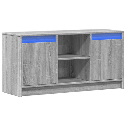 Mobile Porta TV con LED Grigio Sonoma 100x34x50cm in Truciolato | homemem39