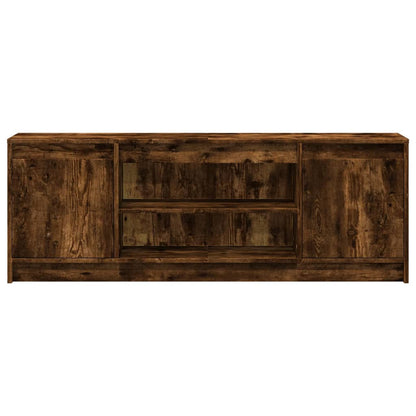 Mobile Porta TV con LED Rovere Fumo 139,5x34x50cm in Truciolato - homemem39