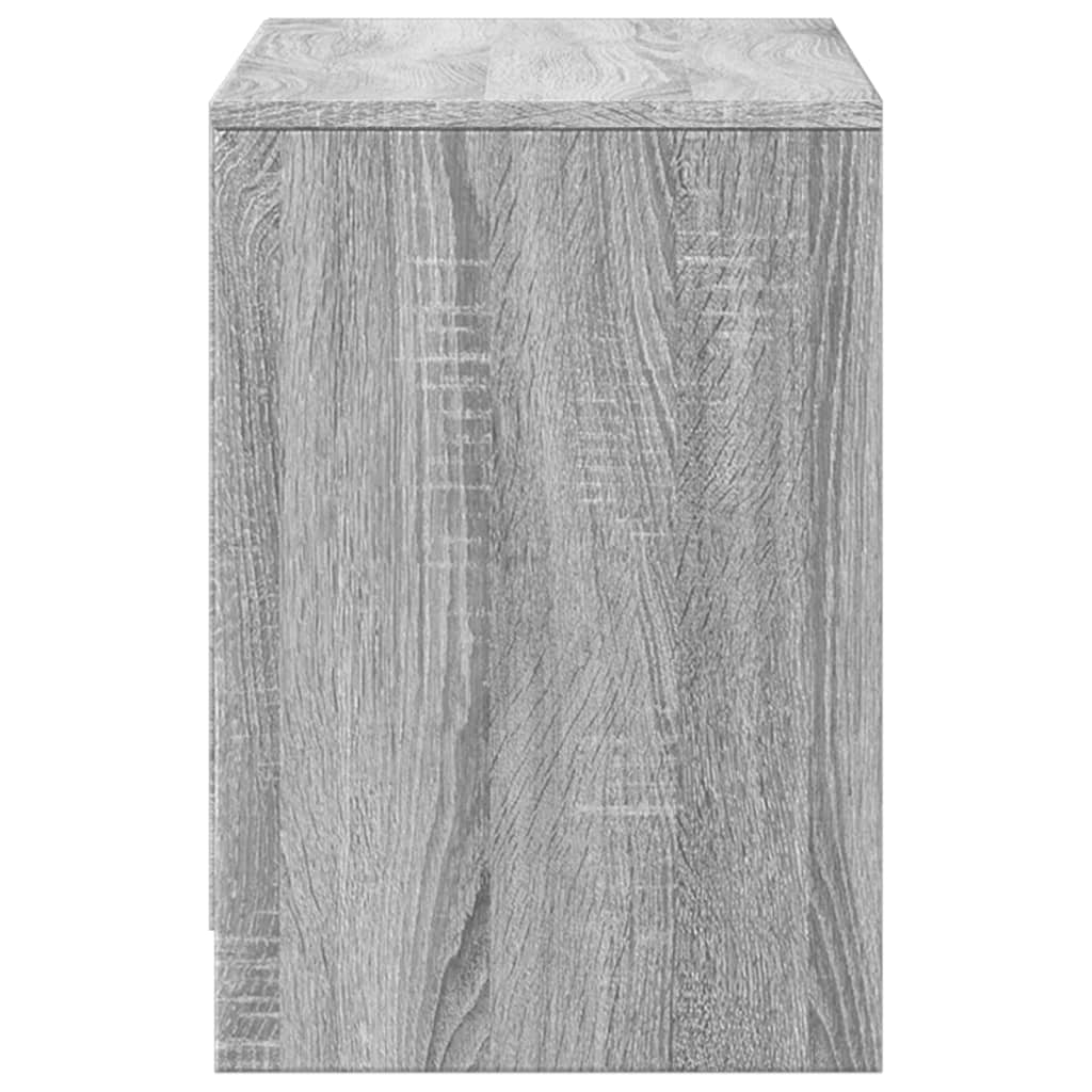 Mobile Porta TV con LED Grigio Sonoma 100x34x50cm in Truciolato