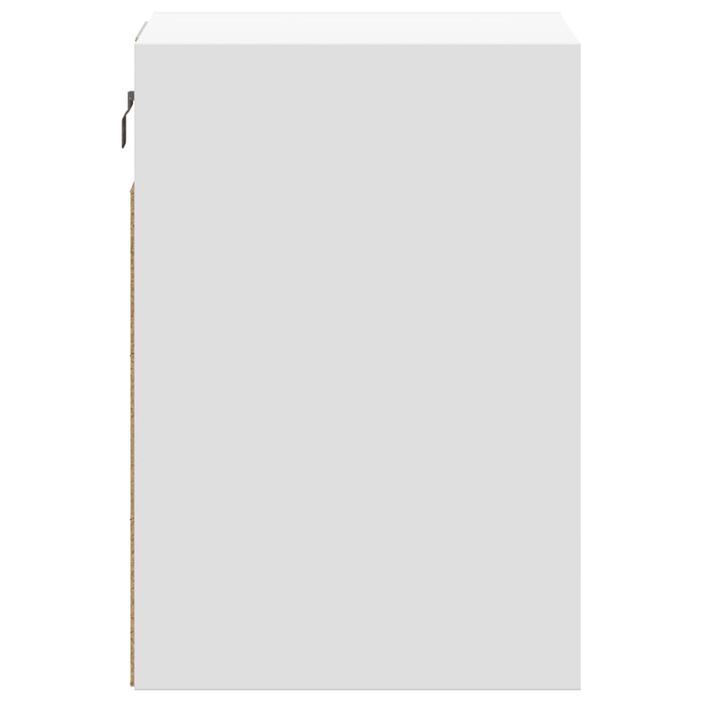 Mobile TV a Parete con Luci LED Bianco 41x31x45 cm - homemem39