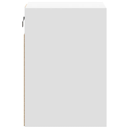 Mobili TV a Parete con Luci LED 2pz Bianchi 40x30x40 cm - homemem39