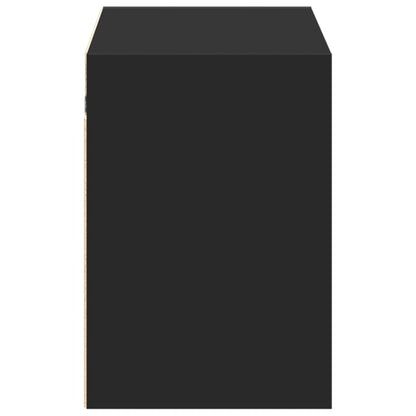 Mobile TV a Parete con Luci LED Nero 100x31x45 cm - homemem39