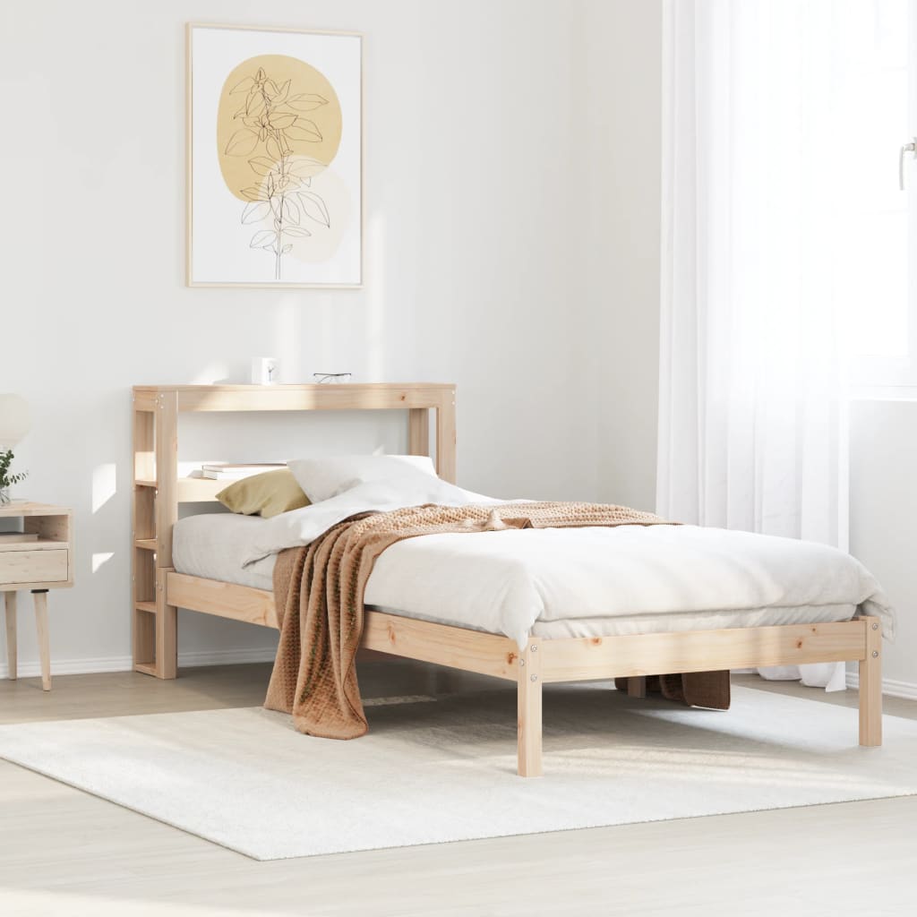 Letto senza Materasso 75x190 cm in Legno Massello Pino