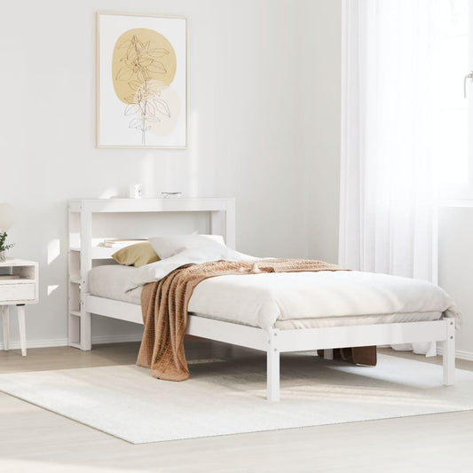 Letto senza Materasso Bianco 90x200 cm Legno Massello di Pino - homemem39