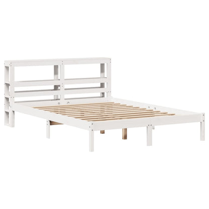 Letto senza Materasso Bianco 120x200 cm Legno Massello di Pino | homemem39