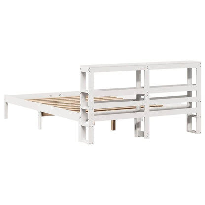 Letto senza Materasso Bianco 120x200 cm Legno Massello di Pino | homemem39