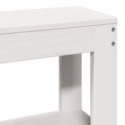 Letto senza Materasso Bianco 120x200 cm Legno Massello di Pino | homemem39
