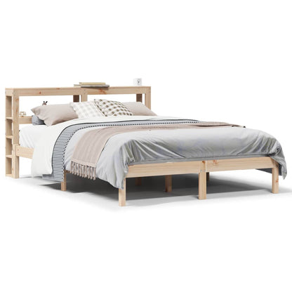 Letto senza Materasso 140x200 cm in Legno Massello di Pino | homemem39