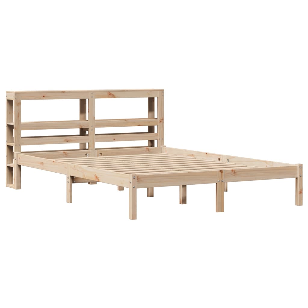 Letto senza Materasso 160x200 cm in Legno Massello di Pino | homemem39