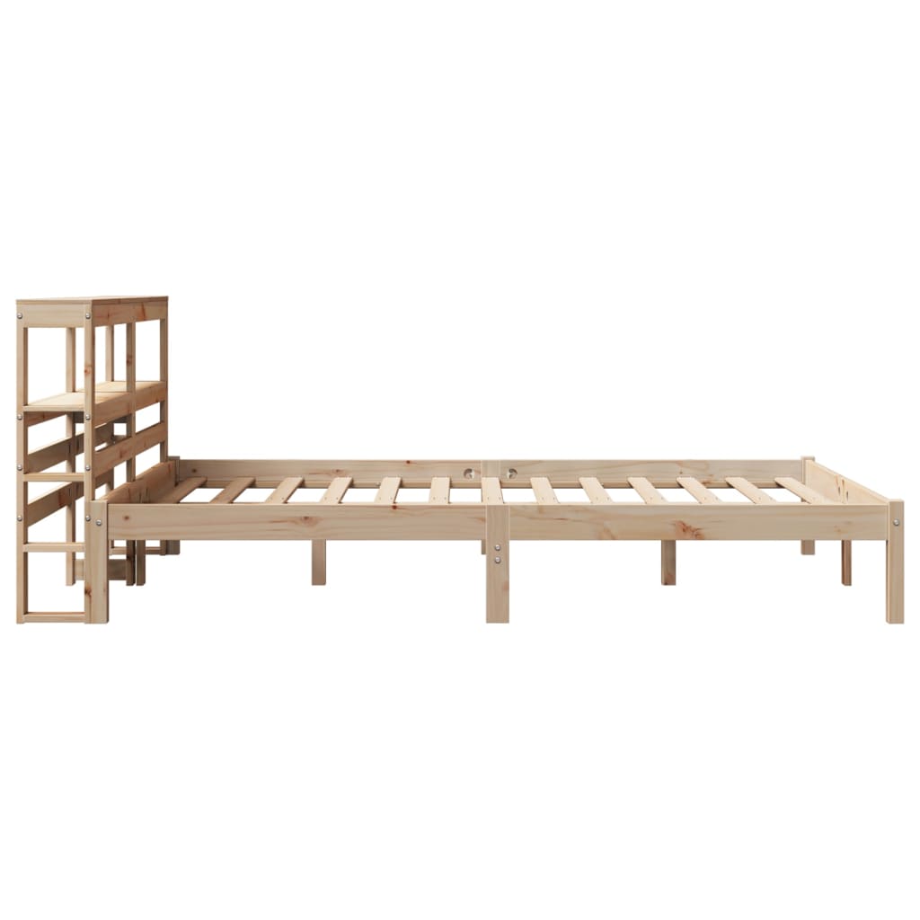 Letto senza Materasso 160x200 cm in Legno Massello di Pino | homemem39