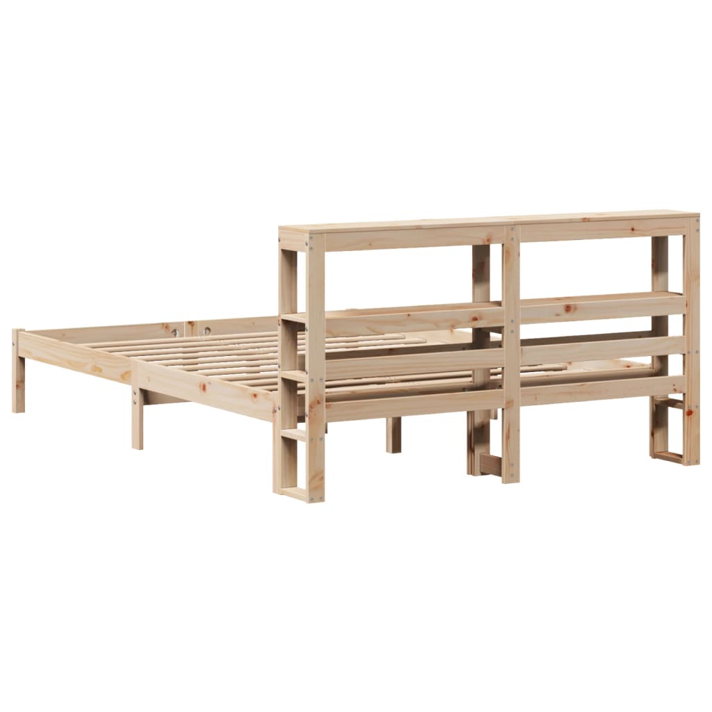 Letto senza Materasso 160x200 cm in Legno Massello di Pino | homemem39