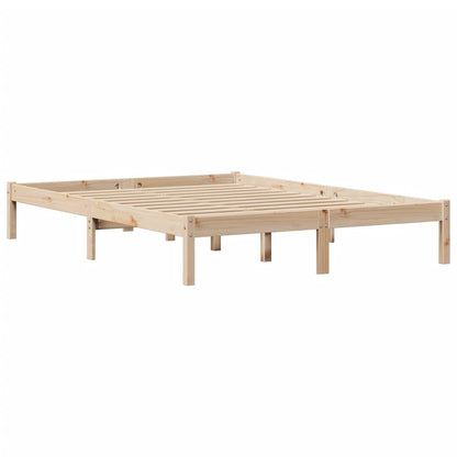Letto senza Materasso 160x200 cm in Legno Massello di Pino | homemem39