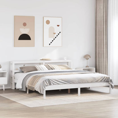 Letto senza Materasso Bianco 180x200 cm Legno Massello di Pino - homemem39