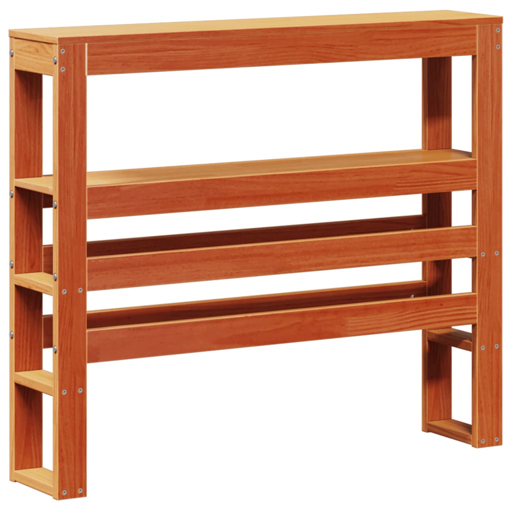 Giroletto con Testiera Marrone Cera 75x190 cm Massello Pino | homemem39