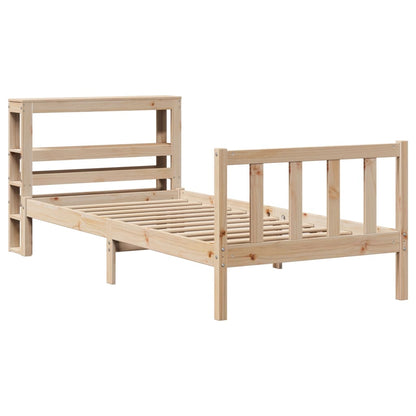 Letto senza Materasso 75x190 cm in Legno Massello Pino