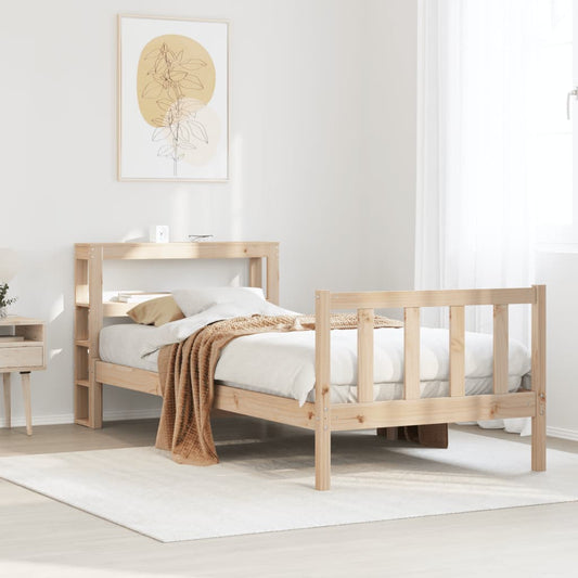 Letto senza Materasso 75x190 cm in Legno Massello Pino