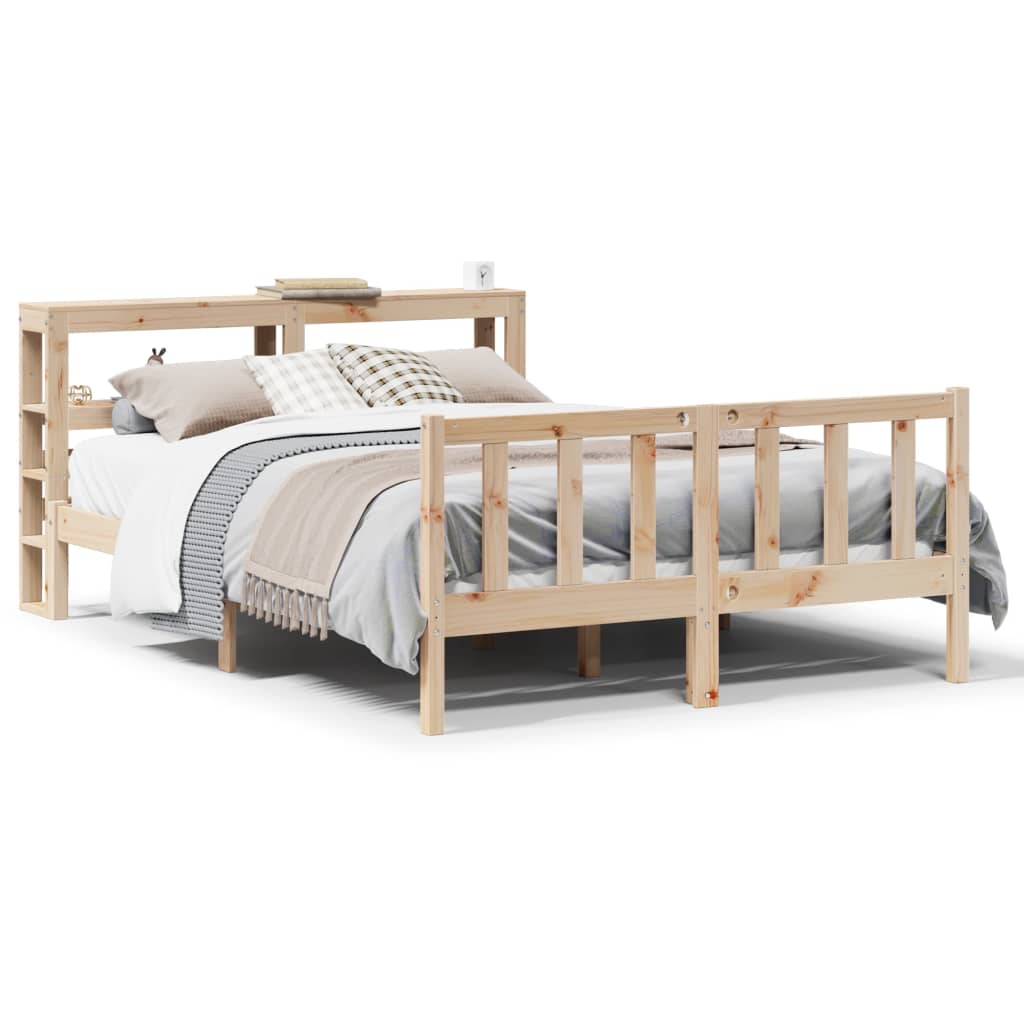 Letto senza Materasso 120x190 cm in Legno Massello di Pino - homemem39