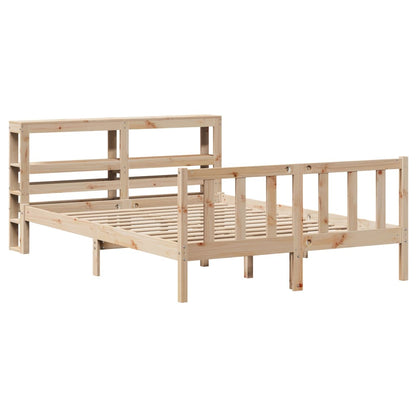 Letto senza Materasso 120x190 cm in Legno Massello di Pino - homemem39
