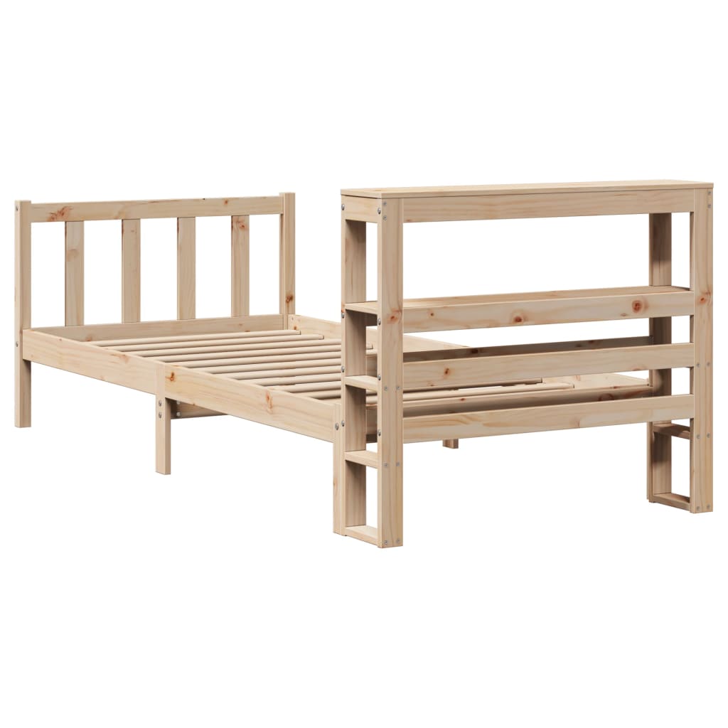 Letto senza Materasso 90x200 cm in Legno Massello di Pino - homemem39