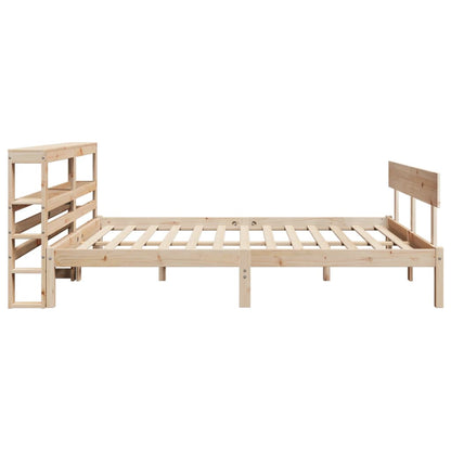 Letto senza Materasso 140x200 cm in Legno Massello di Pino | homemem39