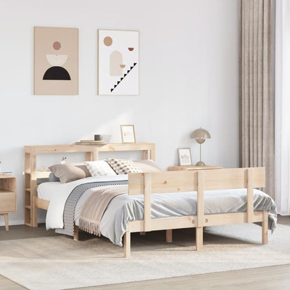 Letto senza Materasso 160x200 cm in Legno Massello di Pino | homemem39