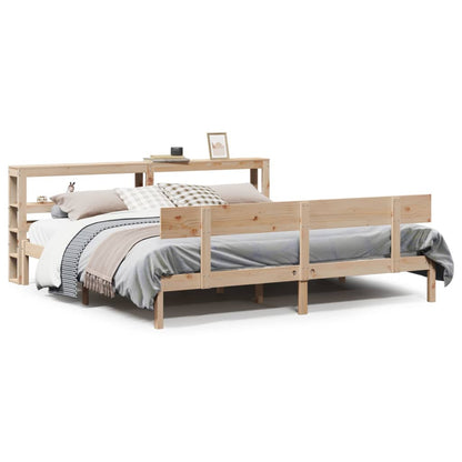 Letto senza Materasso 200x200 cm in Legno Massello di Pino - homemem39