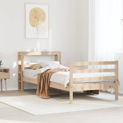 Letto senza Materasso 90x190 cm in Legno Massello di Pino