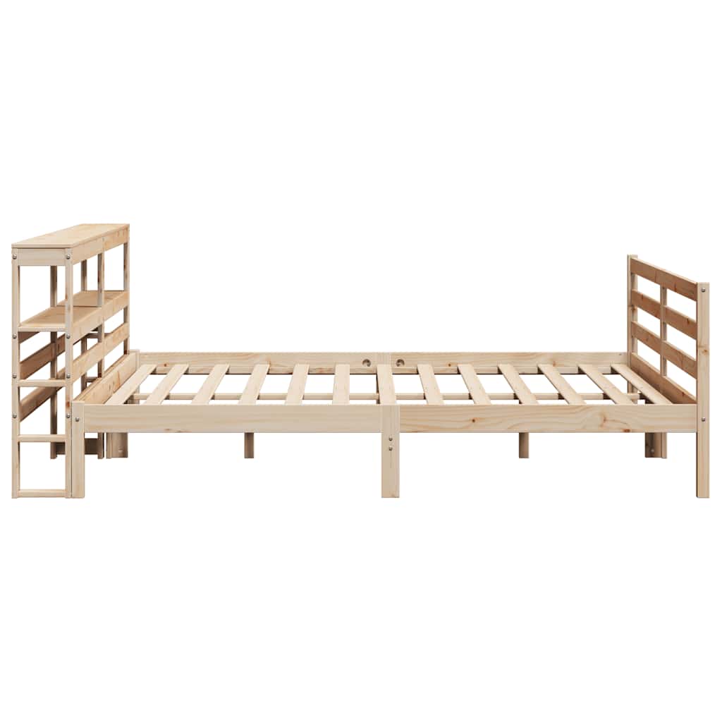 Letto senza Materasso 200x200 cm in Legno Massello di Pino - homemem39