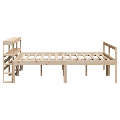Letto per Anziani con Testiera 120x200 cm Legno Massello Pino | homemem39