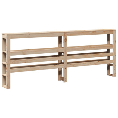 Letto per Anziani con Testiera 200x200 cm Legno Massello Pino | homemem39