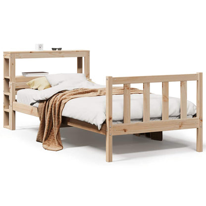 Letto senza Materasso 90x190 cm in Legno Massello di Pino - homemem39