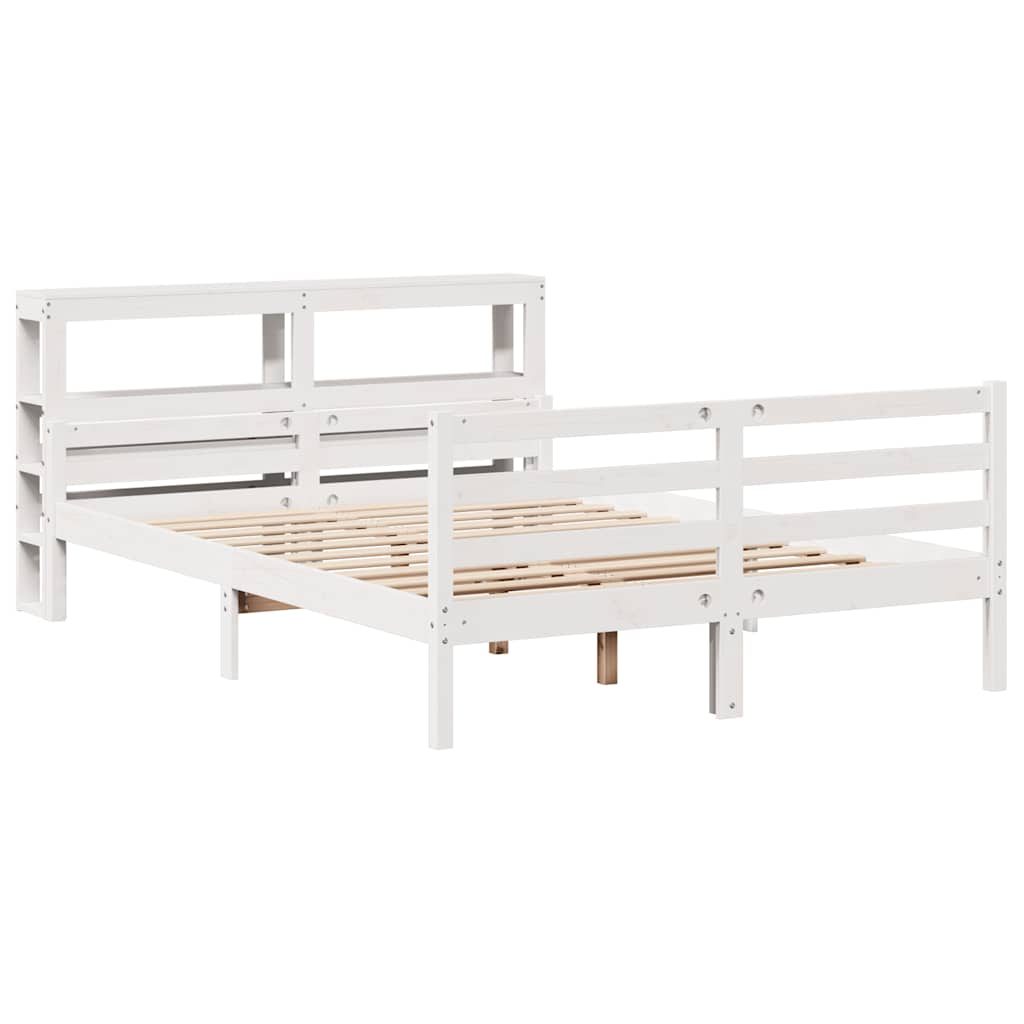Giroletto con Testiera 160x200 cm in Legno Massello di Pino | homemem39