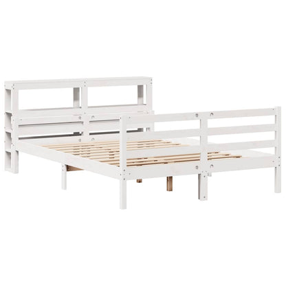 Giroletto con Testiera 160x200 cm in Legno Massello di Pino | homemem39