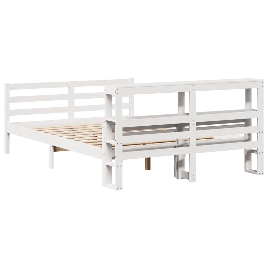 Giroletto con Testiera 160x200 cm in Legno Massello di Pino | homemem39