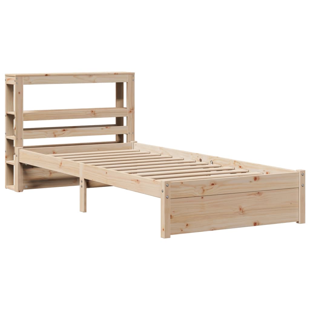 Giroletto con Testiera 75x190 cm in Legno Massello di Pino | homemem39