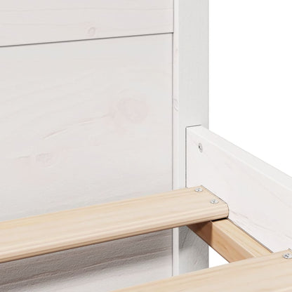 Giroletto con Testiera senza Materasso Bianco 90x190 cm - homemem39