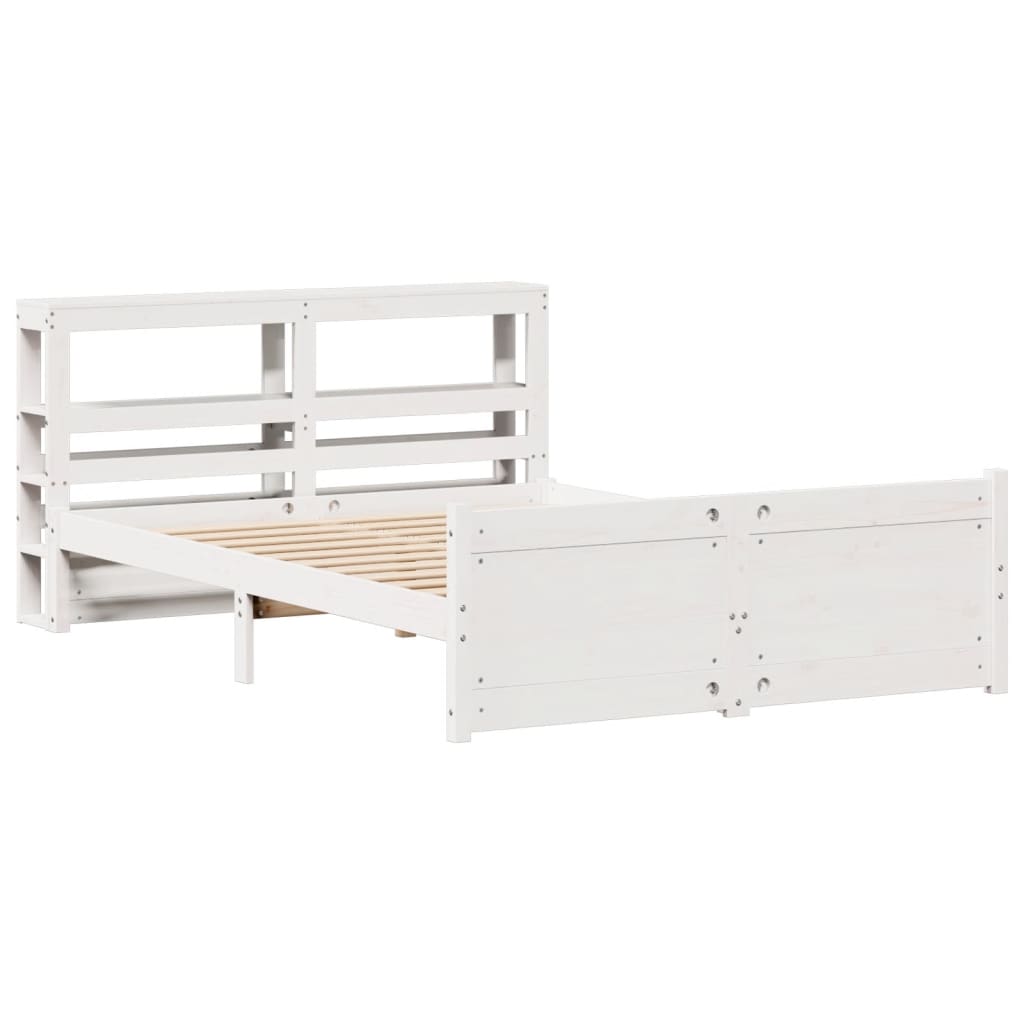 Giroletto con Testiera senza Materasso Bianco 140x190 cm | homemem39
