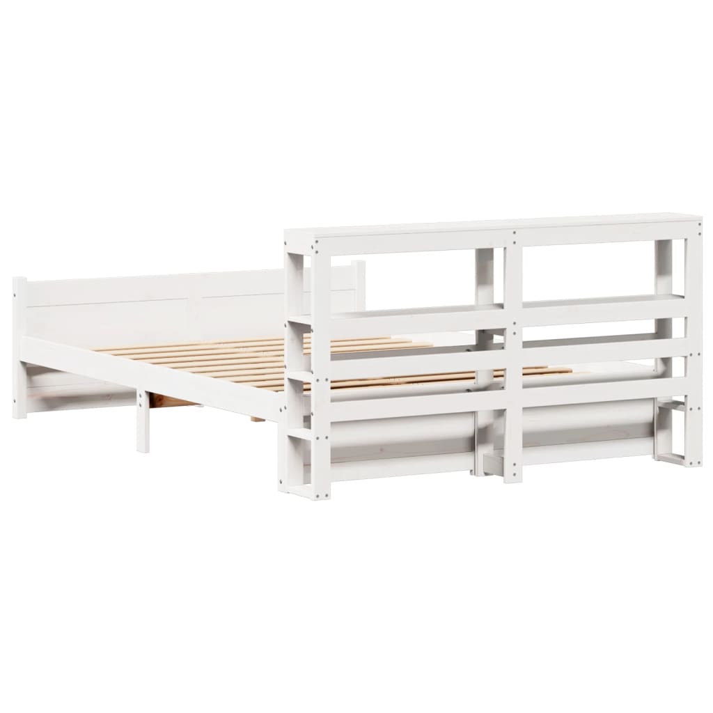 Giroletto con Testiera senza Materasso Bianco 120x200 cm | homemem39